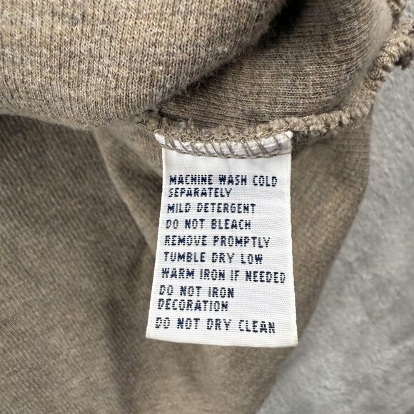 Polo Ralph Lauren Pullover Sweater Mens 2XL Big Beige Quarter Zip Cotton Classic - Picture 9 of 13